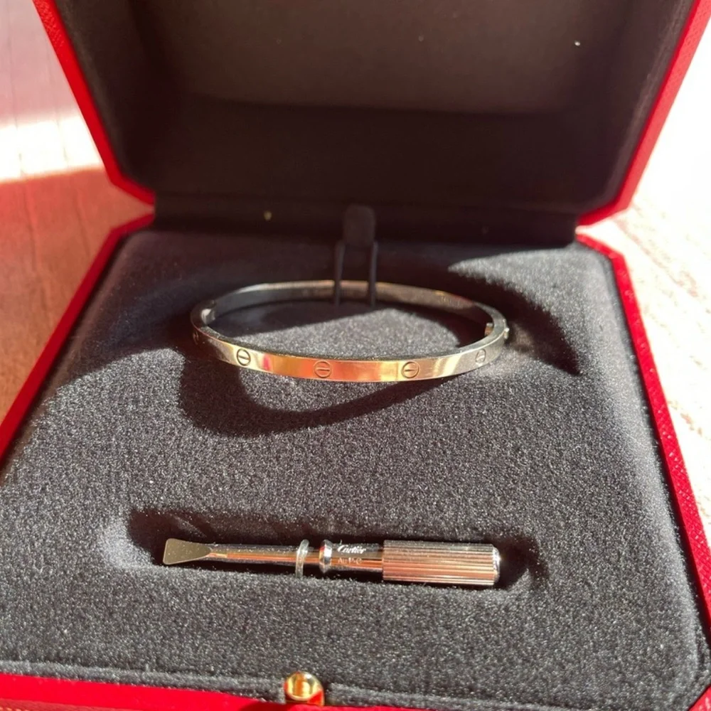 Cartier Love Bracelet with Red Box and Certificate - Picture 2 of 7